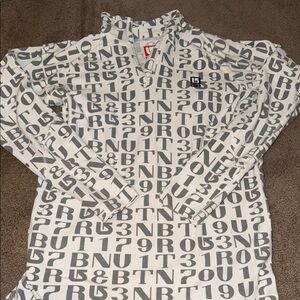 Burton Gray and White Graphic Hoodie